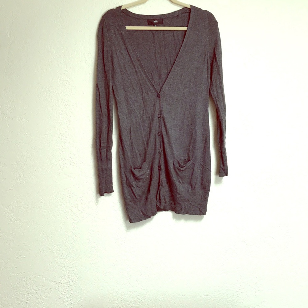 Long grey sweater